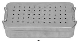 Instrument Box with side clips for surgical and laboratory use For holding instruments during surgical procedure or for laboratory use. Made from premium grade stainless steel, promising durability, long life span, and anti-corrosion properties. Built to never rust, break or bend, it is a valuable addition to organize tools. Manufactured with a non-stick surface and smooth finish, you can depend on this tray to last you many years of repetitive use. Features an ergonomic design to complete the task at hand and make your work life easy. Generally used for sterilizing, storing and transporting instruments. Useful for organizing those little items that keep disappearing. Smooth finish for aesthetic and corrosion resistance prolonging the life span of the product.